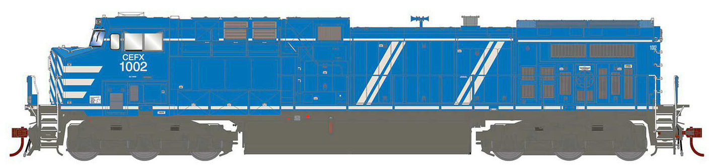 Athearn Genesis HO G31644 G2 AC4400CW, CEFX Leasing #1002