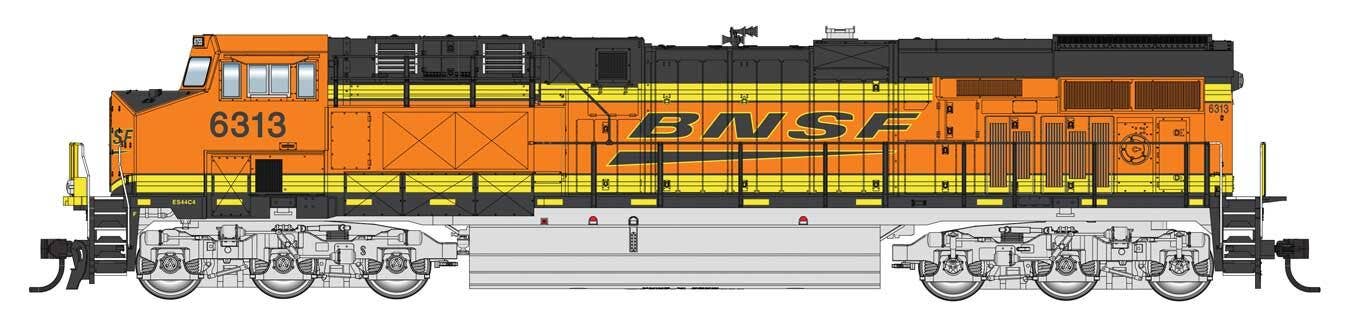 PREORDER Walthers Mainline HO 910-10223 GE ES44AC Evolution Series GEVO, Burlington Northern Santa Fe #6313