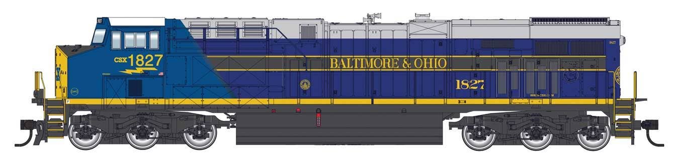 PREORDER Walthers Mainline HO 910-10225 GE ES44AC Evolution Series GEVO, CSX Baltimore & Ohio Heritage #1827