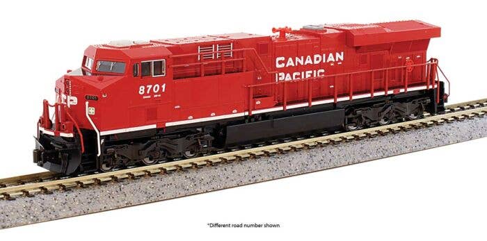 Kato N 1768945DCC GE ES44AC GEVO Locomotive, Canadian Pacific #8736 (DCC Equipped)