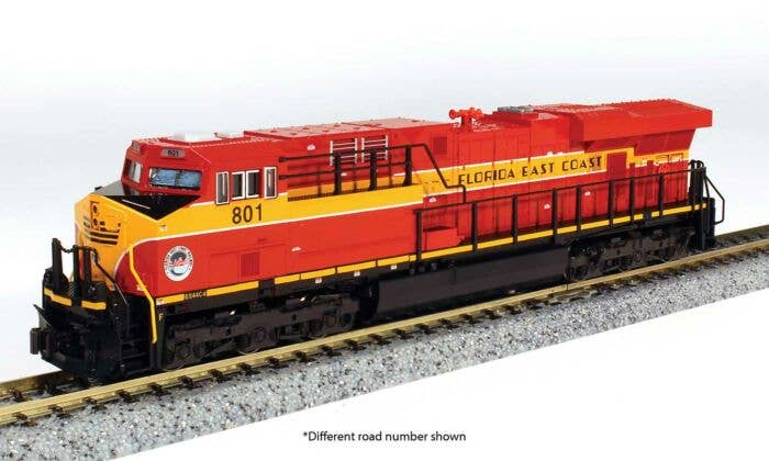 Kato N 1768947DCC GE ES44AC GEVO Locomotive, Florida East Coast #805 (DCC Equipped)