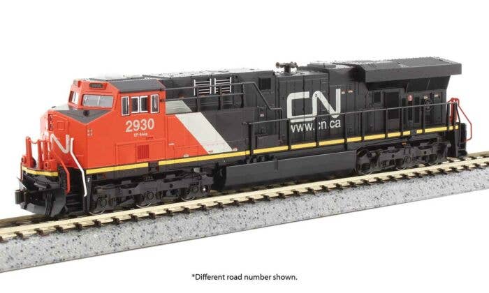 Kato N 1768951DCC GE ES44AC GEVO Locomotive, Canadian National #2930 (DCC Equipped)