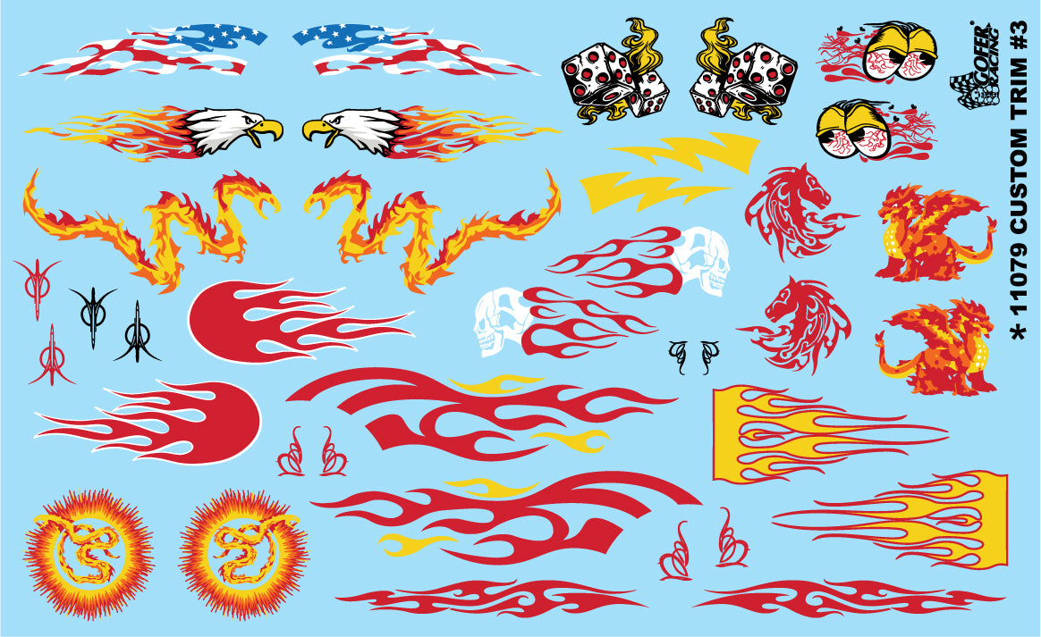 Gofer Racing 11079 Custom Trim Decal