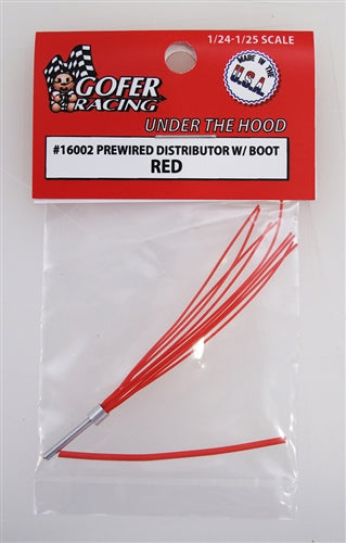 Gofer Racing 16002 GR PREWRD DIST W/BOOT RED