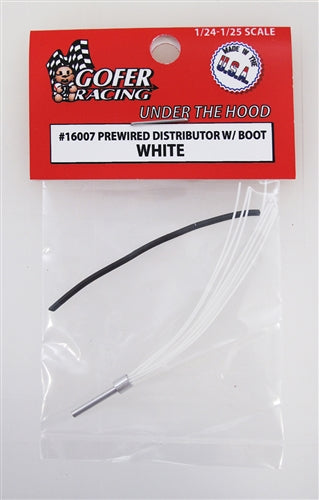 Gofer Racing 16007 Wired Distributor w/boot White