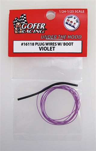 Gofer Racing 16118 GR PLUG WIRES W/BOOT VLT