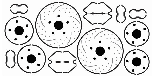 Gofer Racing 20020 15" DMTR DISK BRAKE 2 SET