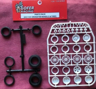 Gofer Racing 51141 Dragster Wheels & Tires 1:24