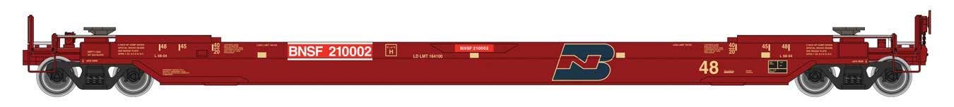 PREORDER Walthers Proto HO 920-109214 Gunderson As-Built All-Purpose 48' Well Car, Burlington Northern Santa Fe #210002