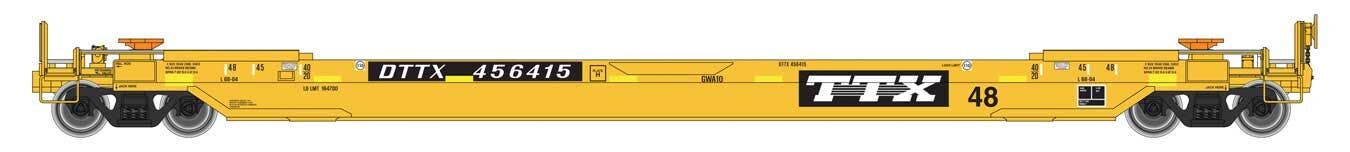 PREORDER Walthers Proto HO 920-109220 Gunderson As-Built All-Purpose 48' Well Car, TTX #456269