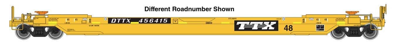PREORDER Walthers Proto HO 920-109222 Gunderson As-Built All-Purpose 48' Well Car, TTX #456415