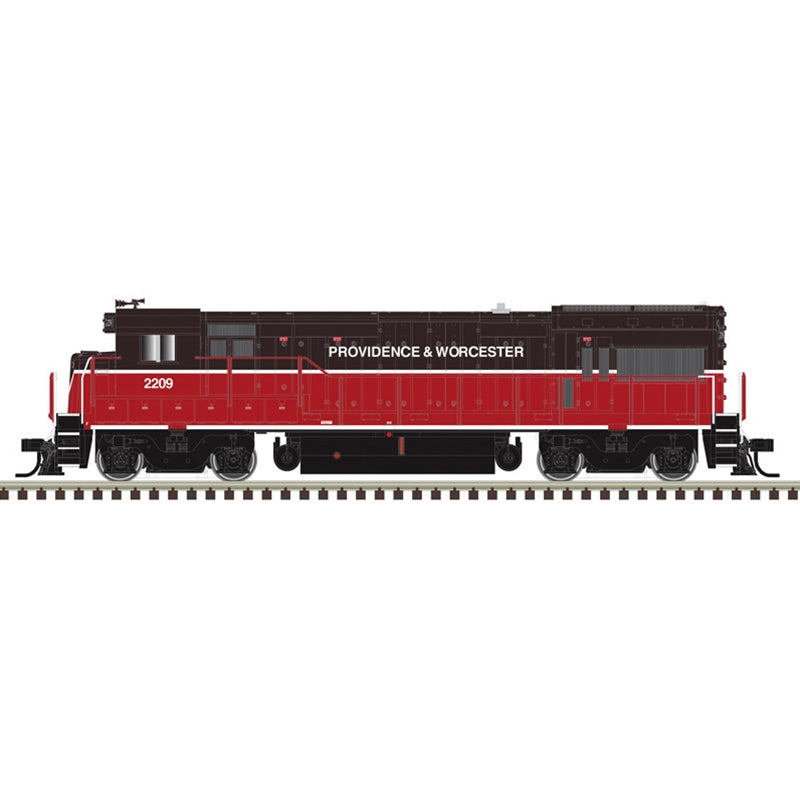 PREORDER Atlas Master Line HO 10004938 Gold Series GE U23B Diesel Locomotive with Lights, Providence & Worcester #2214 (DCC & Sound Equipped)