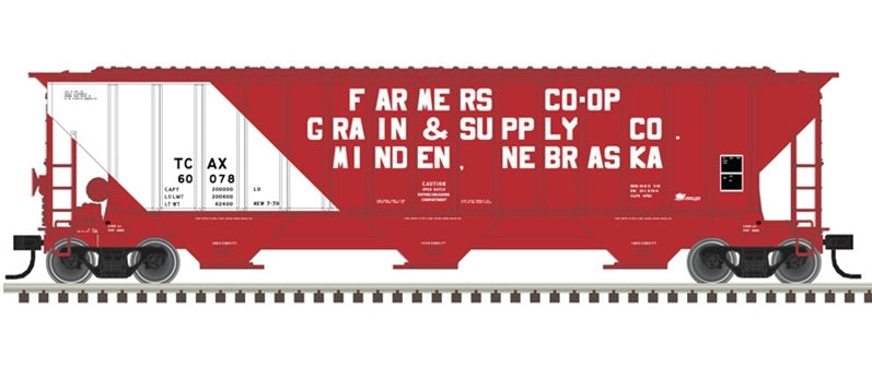 Atlas Trainman HO 20006650 Thrall 4750 Hopper, Transportation Corporation of America #60073