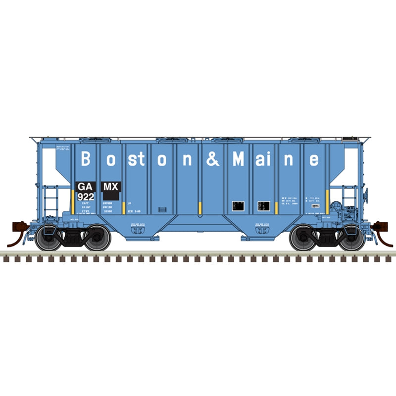 PREORDER Atlas Master Line HO 20007692 Portec 3000 2-Bay Covered Hopper, General American de Mexico GAMX #918 | 74.66