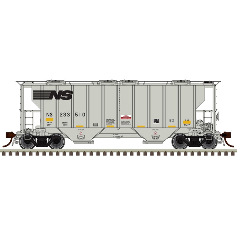 PREORDER Atlas Master Line HO 20007697 Portec 3000 2-Bay Covered Hopper, Norfolk Southern #233574 | 74.66