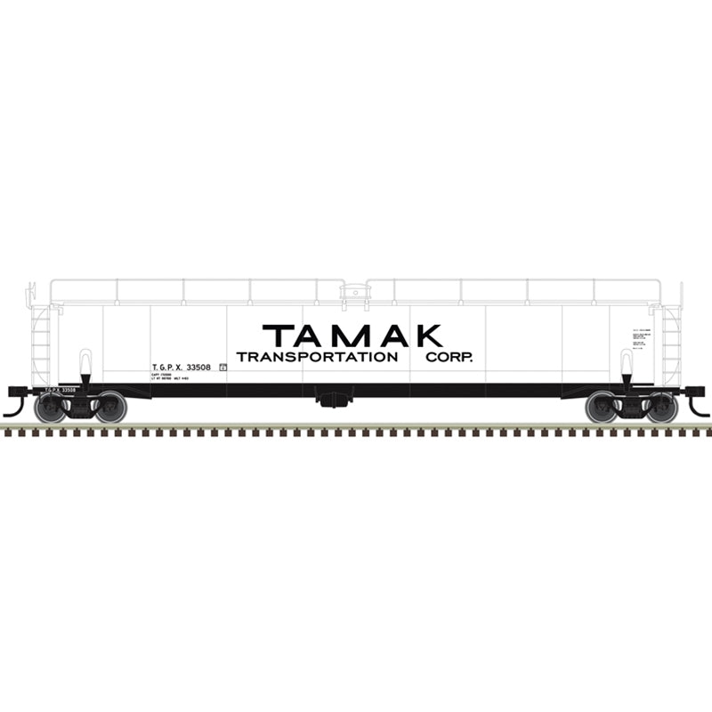 PREORDER Atlas Master Line HO 20007879 ACF 33,000-Gallon Tank Car, Tamak Transportation TGPX #33506 | 42.26