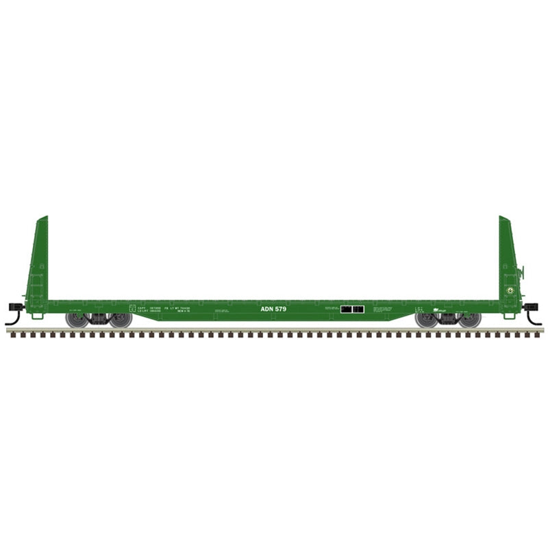 PREORDER Atlas Trainman HO 20007949 62' Short Bulkhead Flat Car, Ashley Drew & Northern #585