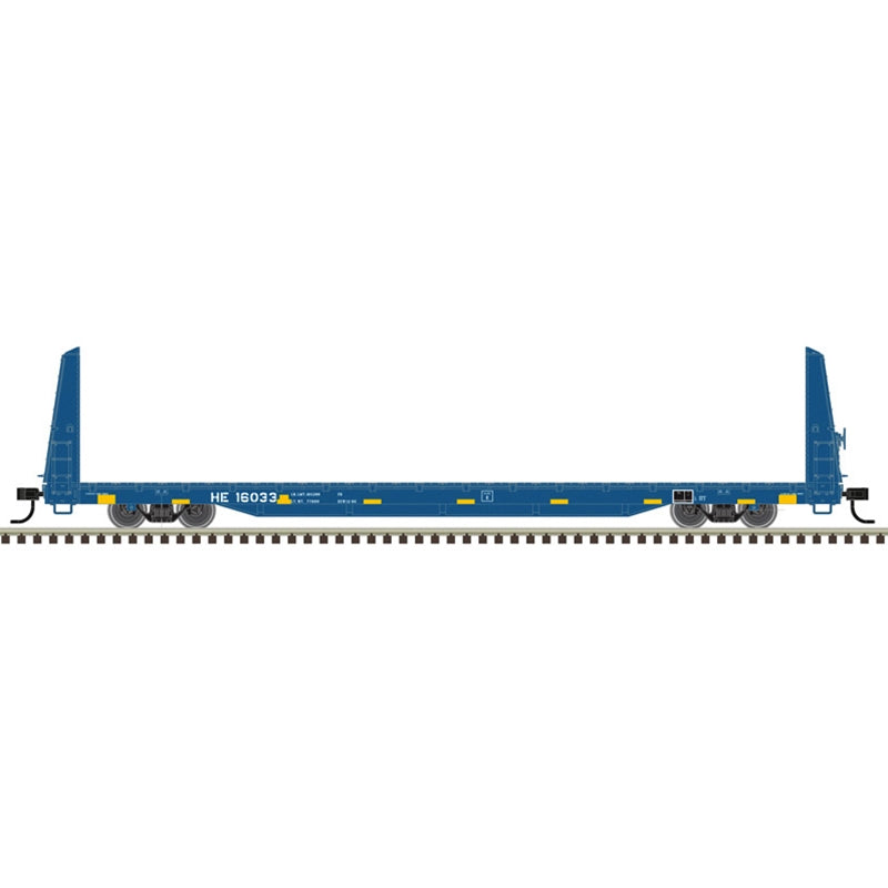PREORDER Atlas Trainman HO 20007956 62' Short Bulkhead Flat Car, Hollis & Eastern #16030