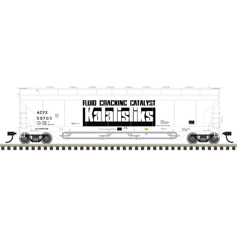 PREORDER Atlas Master Line HO 20007990 ACF Center Flow Pressureaide Covered Hopper, American Industrial Transport Katalistiks #59699