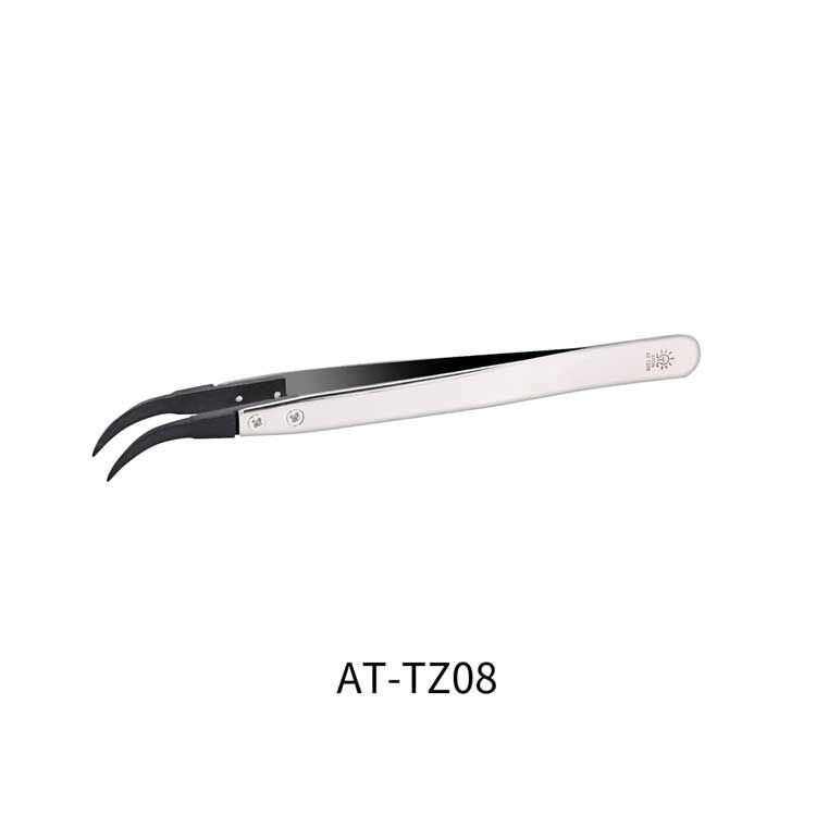 DSPIAE ATTZ08 High Precision Stainless Steel Angled Tweezers
