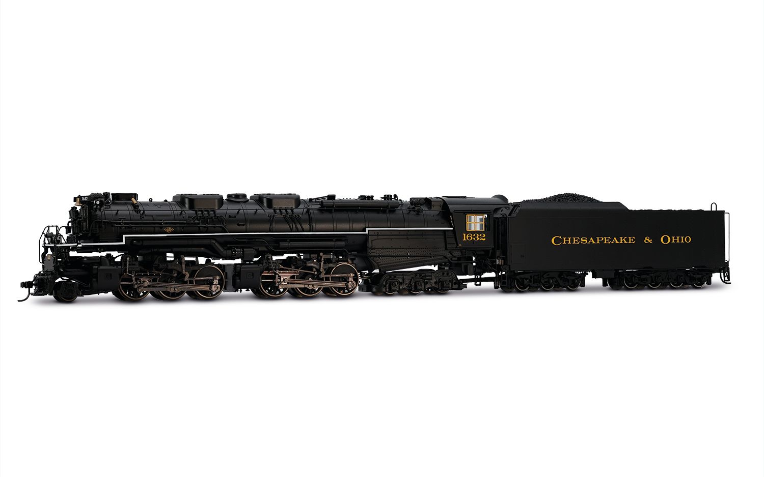 Rivarossi HO HR2951S Allegheny 2-6-6-6 Articulated Steam Locomotive, Chesapeake & Ohio #1632 (DCC & Sound Equipped)