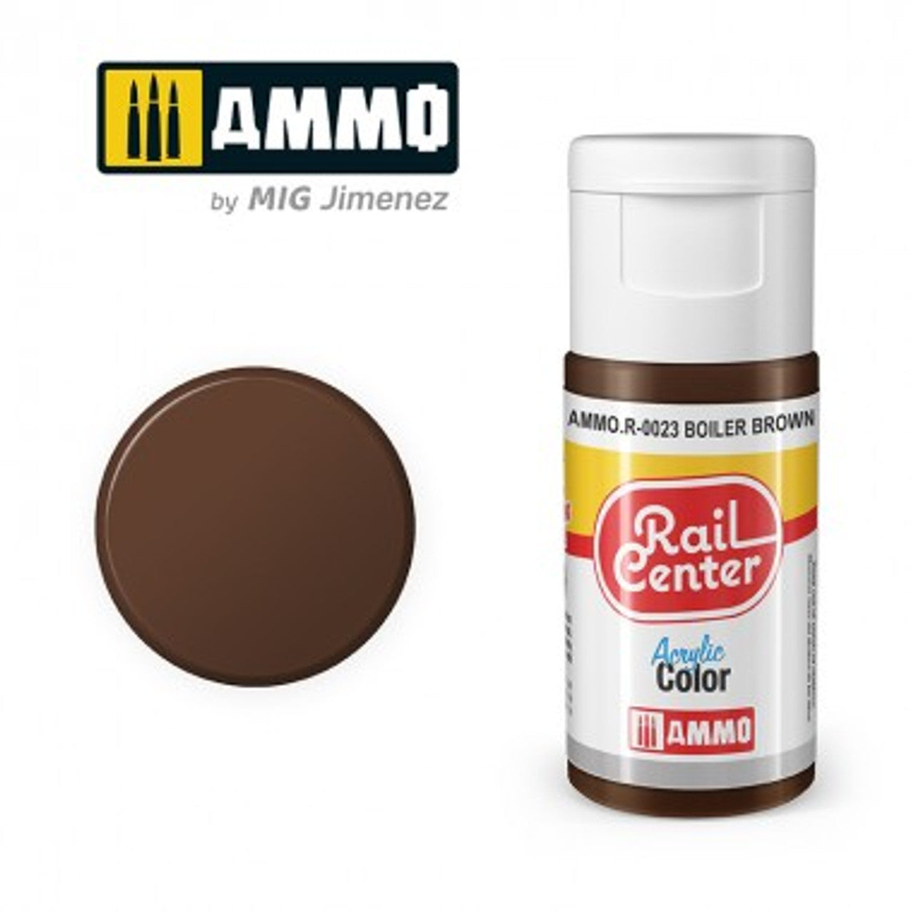 Ammo Mig R0023 BOILER BROWN (15ML)