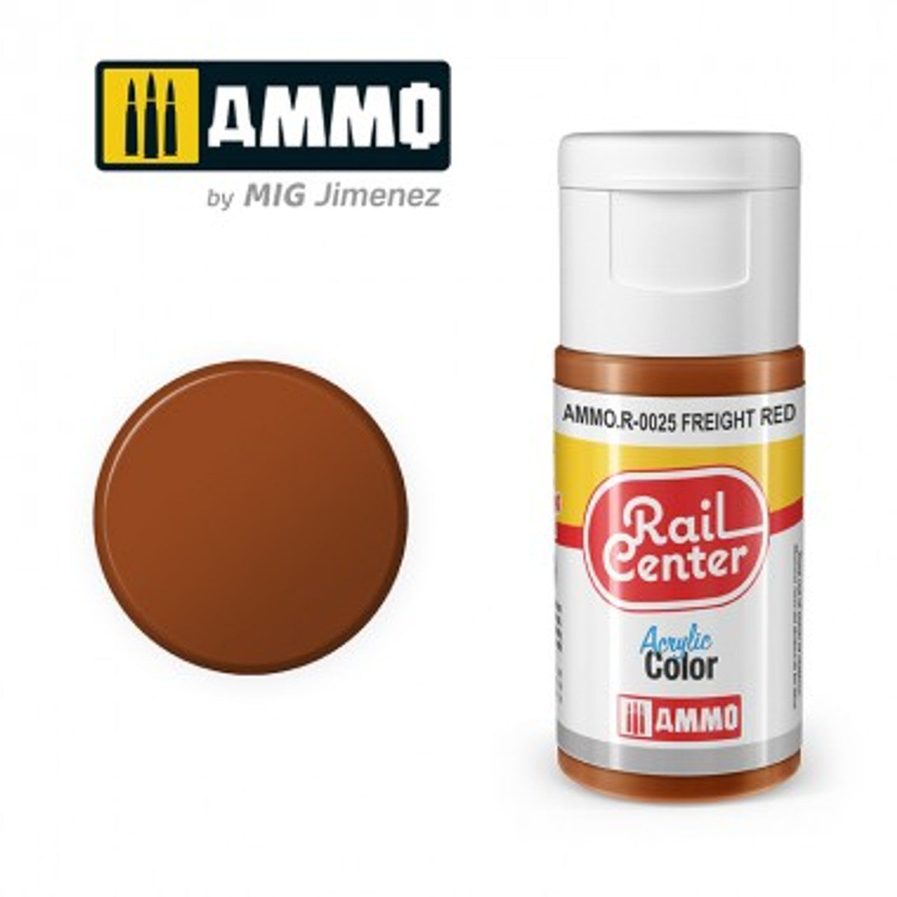 Ammo Mig R0025 FREIGT RED (15ML)