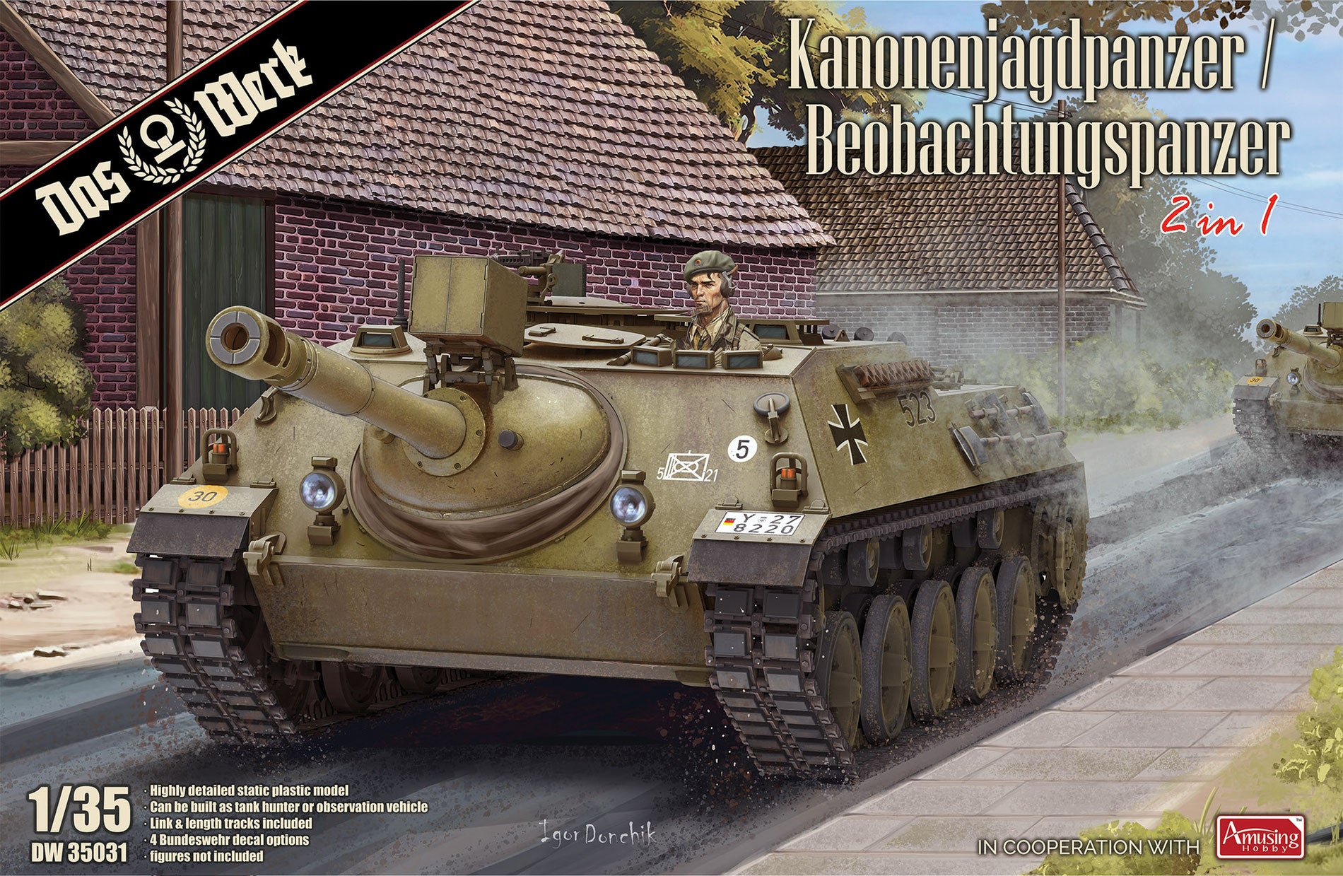 Das Werk 1/35 90mm Kanonenjagdpanzer / Beobachtungspanzer