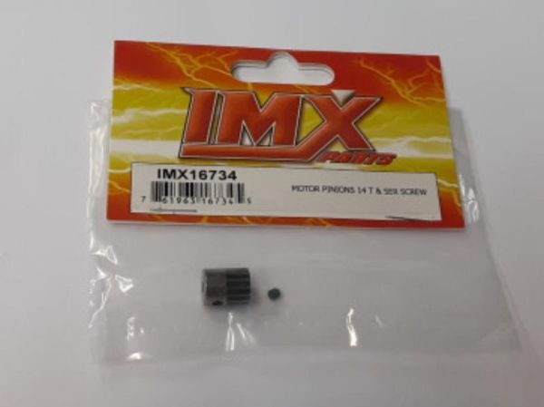 Imex 16734 Motor Pinions 14 T & Ser Screw