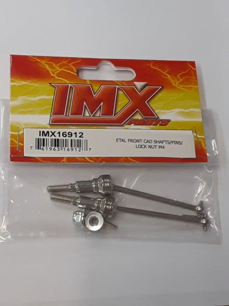 Imex 16912 Metal Front Cad Shafts/Pins/Lock Nut M4