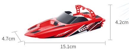 Imex 3326R 1:58 R/C Boat Seawing Red 2.4g