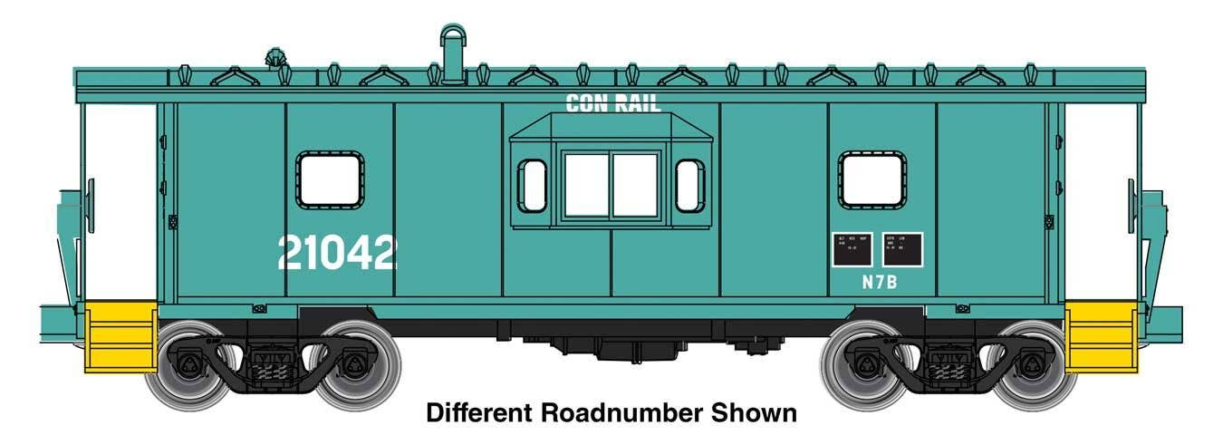 PREORDER Walthers Mainline HO 910-8674 International Bay Window Caboose, Conrail #21045