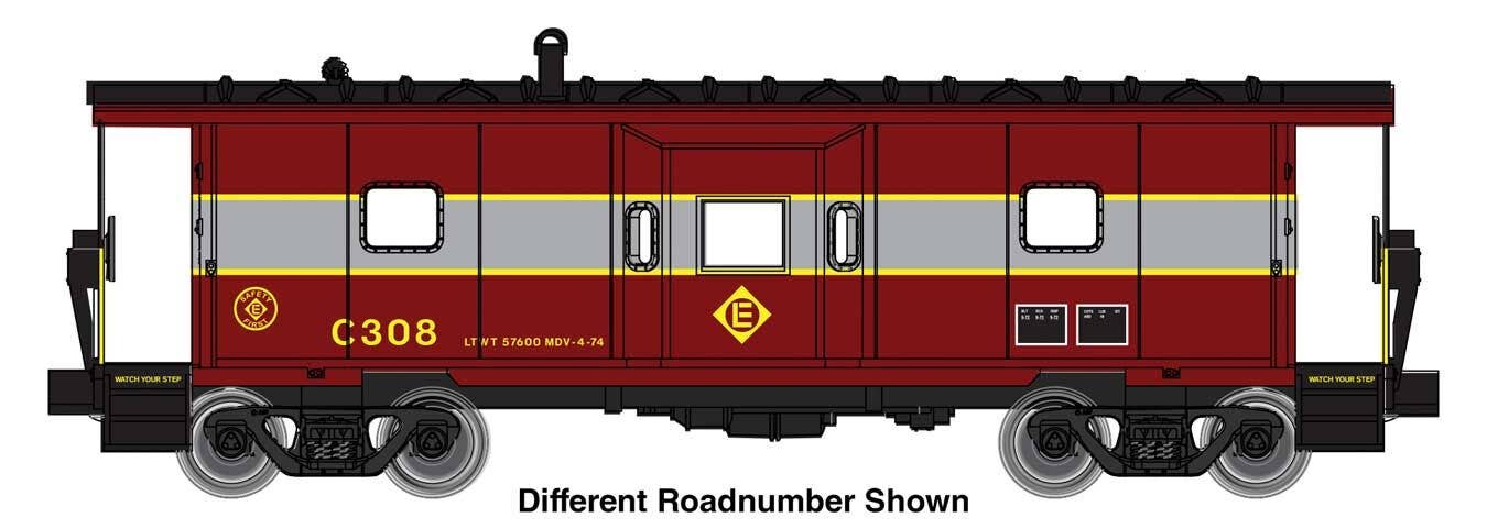 PREORDER Walthers Mainline HO 910-8676 International Bay Window Caboose, Erie Lackanwanna #C312