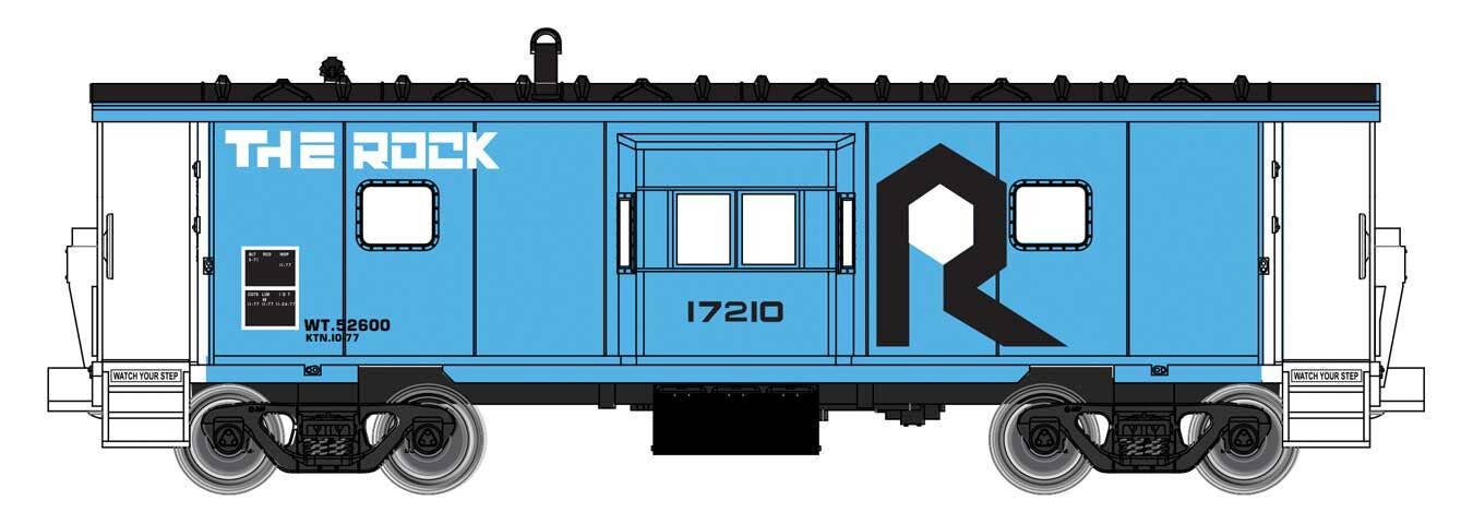 PREORDER Walthers Mainline HO 910-8677 International Bay Window Caboose, Rock Island #17210