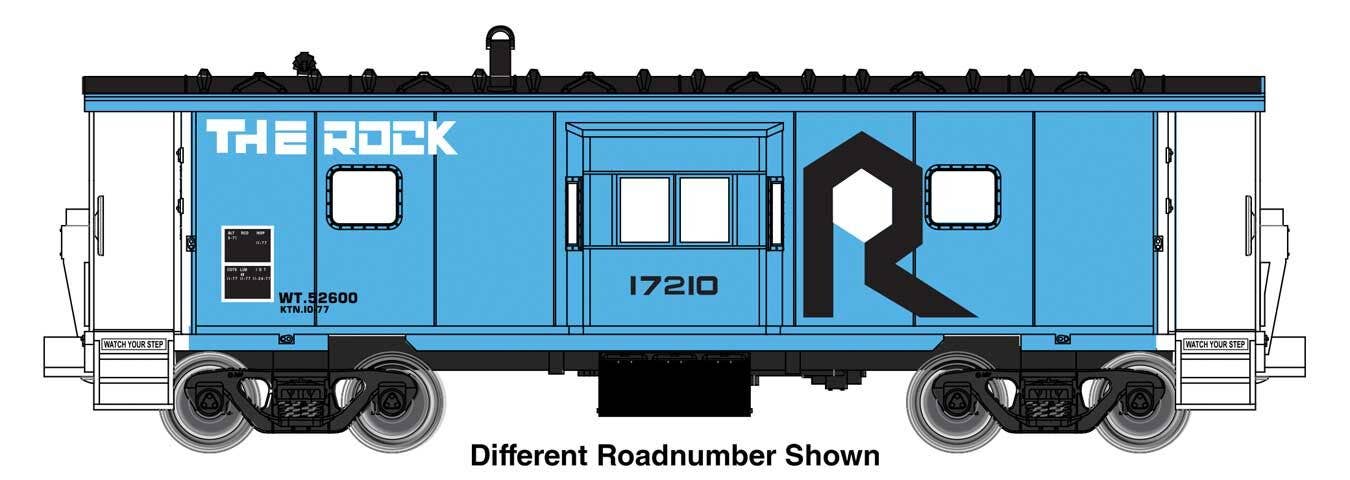 PREORDER Walthers Mainline HO 910-8678 International Bay Window Caboose, Rock Island #17081