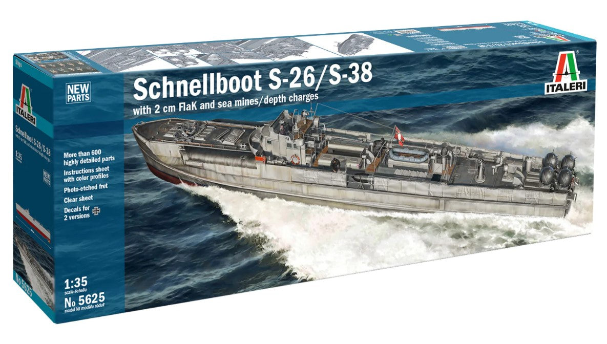 Italeri 5625 Schnellboot S-26/S-38 1:35