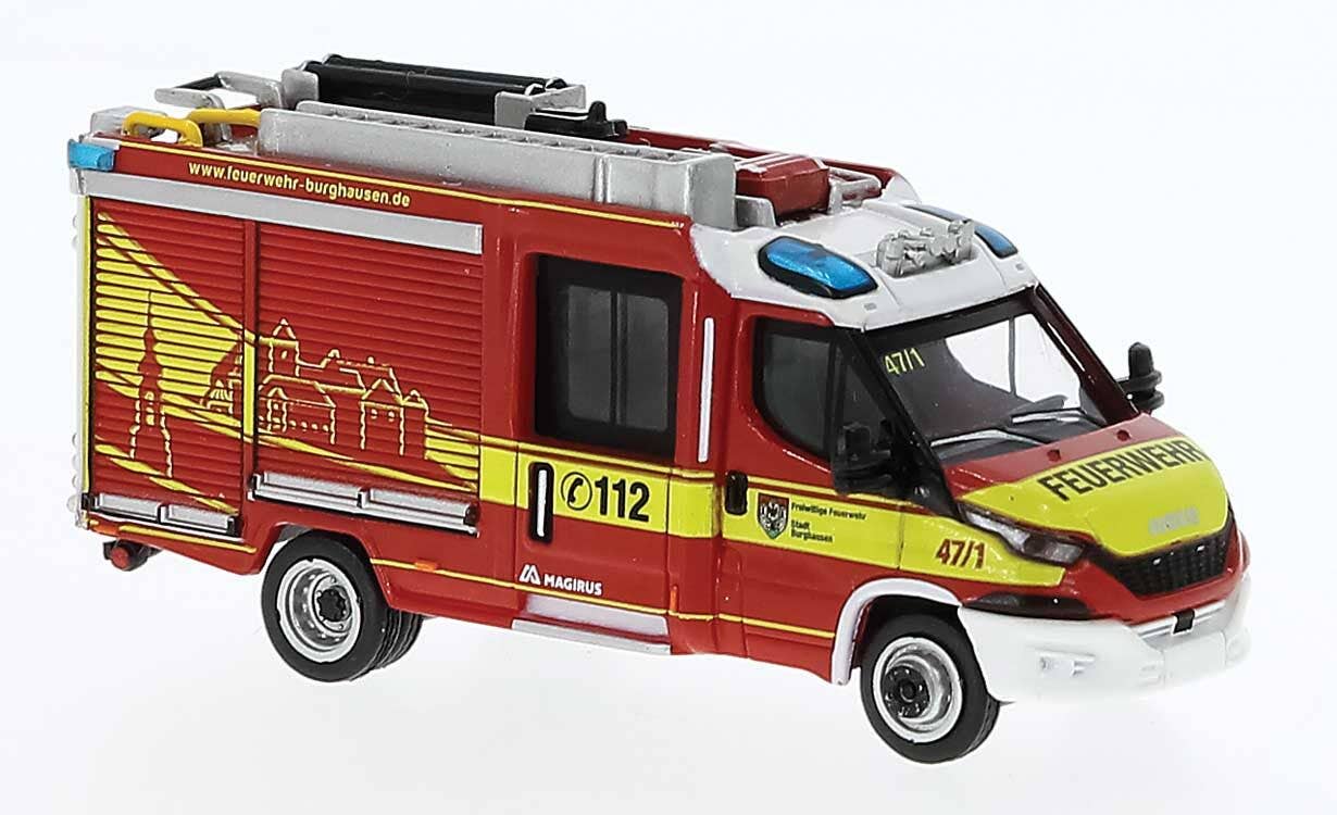 PREORDER Brekina HO PCX870549 Iveco Magirus Daily MLF, Burghausen Germany | 40.49