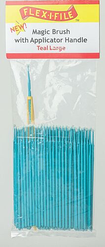 Profile Accessories Inc. M930004B Magic Brush Bulk Pack - Large (teal) pkg(100)