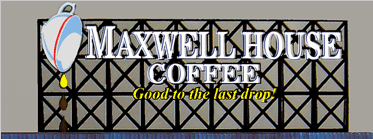 Miller Engineering Animation 4181 Maxwell House Billboard, Large