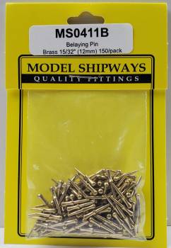 Model Shipways 411B Brass Belaying Pins 15/32' 12mm Bulk 150