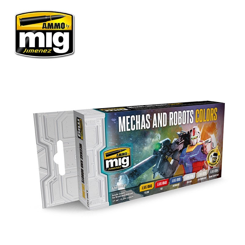 Ammo Mig 7127 MECHAS & ROBOTS COLOR SET