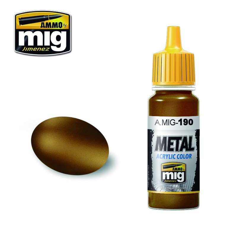 Ammo Mig 0190 METALLIC OLD BRASS 17ML
