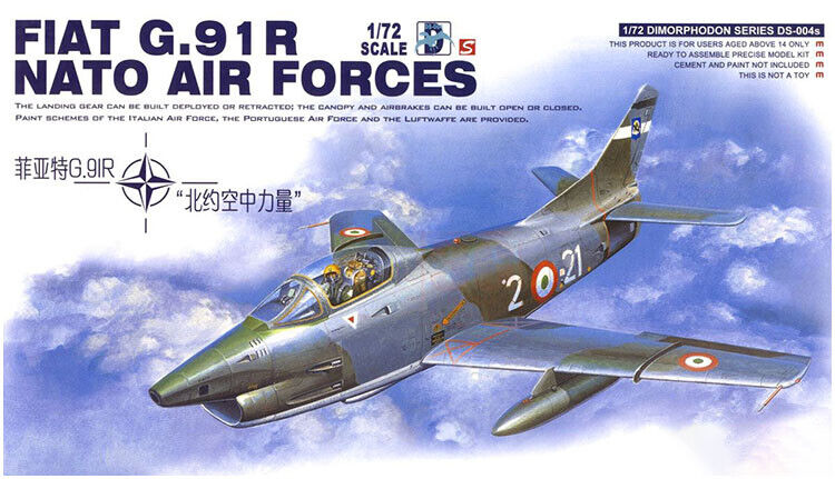 Meng Model DS004S Fiat G.91R Nato Air Forces 1:72