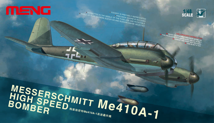 Meng Model LS003 Me 410B-2/U4 High Speed Bomber 1:48