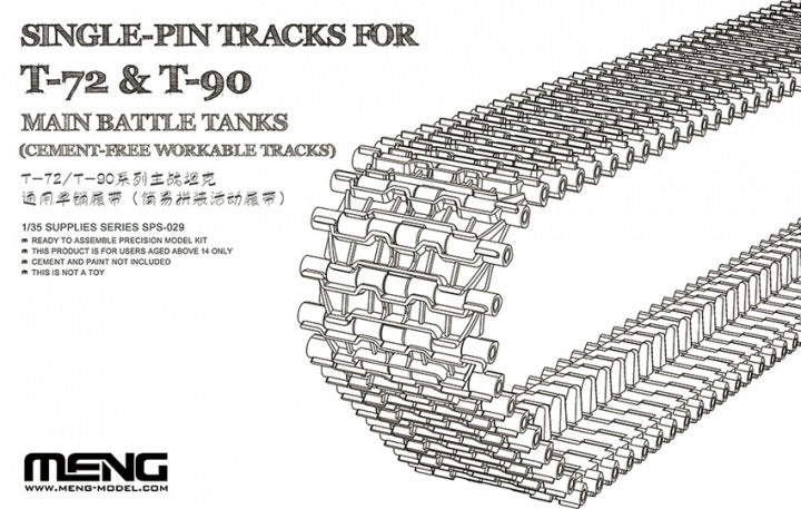 Meng Model SPS029 Tracks T-72 & T-90 Mbt 1:35