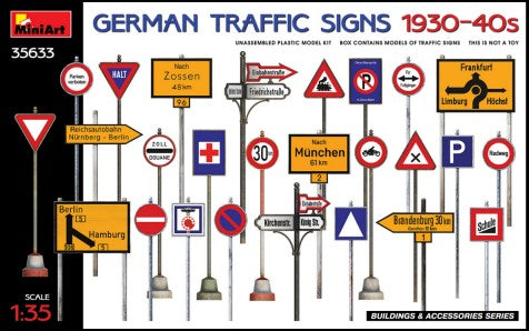 Mini Art Model 35633 German Traffic Signs 1930-40 1:35