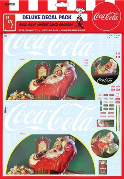 Model Kit Accessories 35 Vintage Coca-Cola Santa Decal