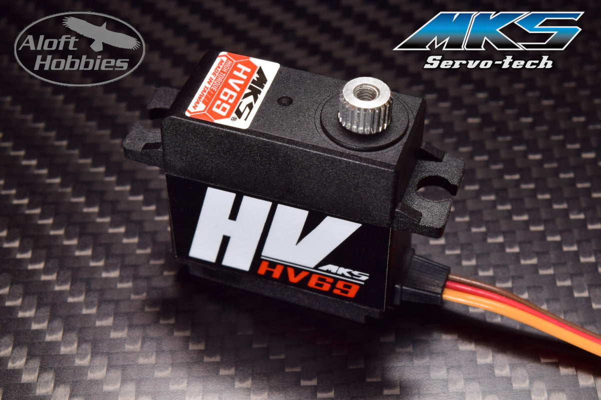 MKS HV69 Wing Servo - 10.2 kg (141.7 oz-in), 0.10 sec - Wide Voltage