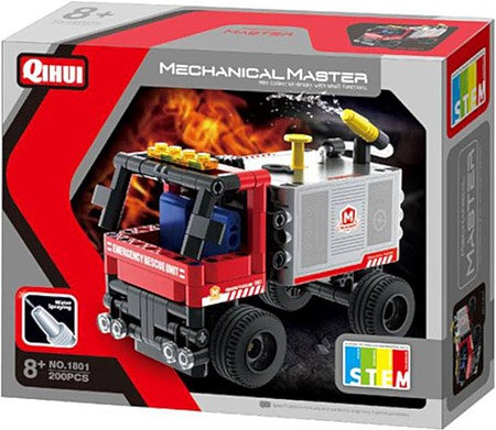 Mechanical Master 1801 Tech Brick Mini Fire Truck