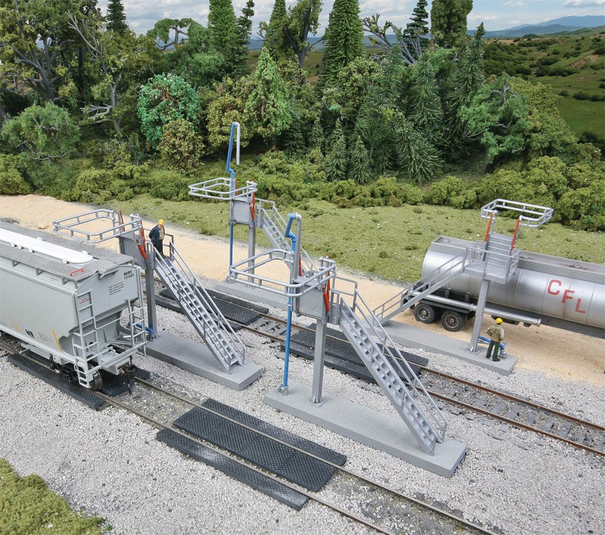 Walthers Cornerstone 933-4037 Modern Loading Racks pkg(4) -- Kit - Each 3-1/8 x 1-11/16 x 4" 7.9 x 4.2 x 10.1cm, HO Scale